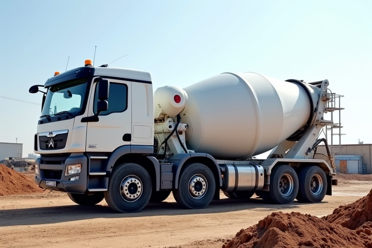 Ready-mix concrete transit mixer