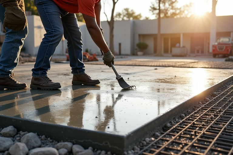 Reinforced concrete slab work